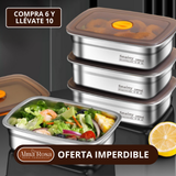 Compra 6 y llévate 10 | Recipiente de acero inoxidable al vacío 1000ml