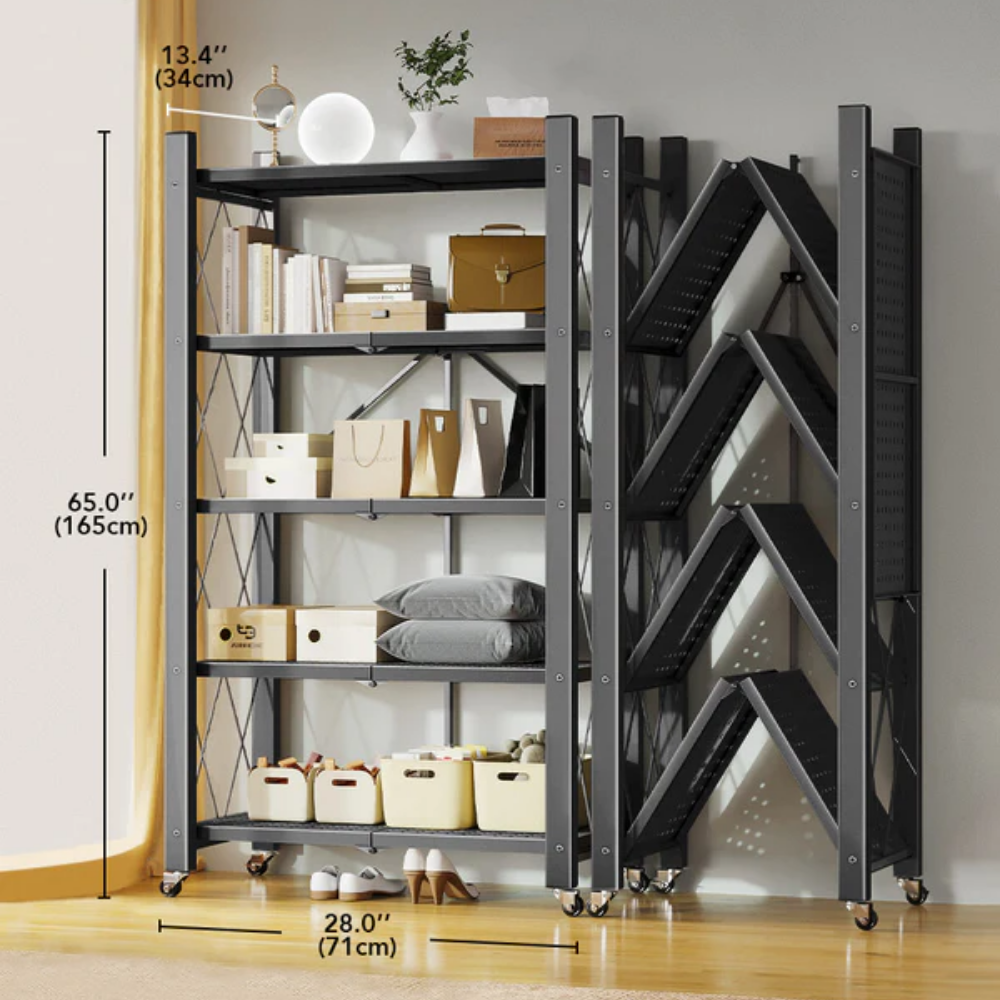 [Llévate 2 y Pagá 1 ] Estantería Inoxidable Con Pisos Multifuncional Plegable