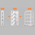 [Llévate 2 y Pagá 1 ] Estantería Inoxidable Con Pisos Multifuncional Plegable