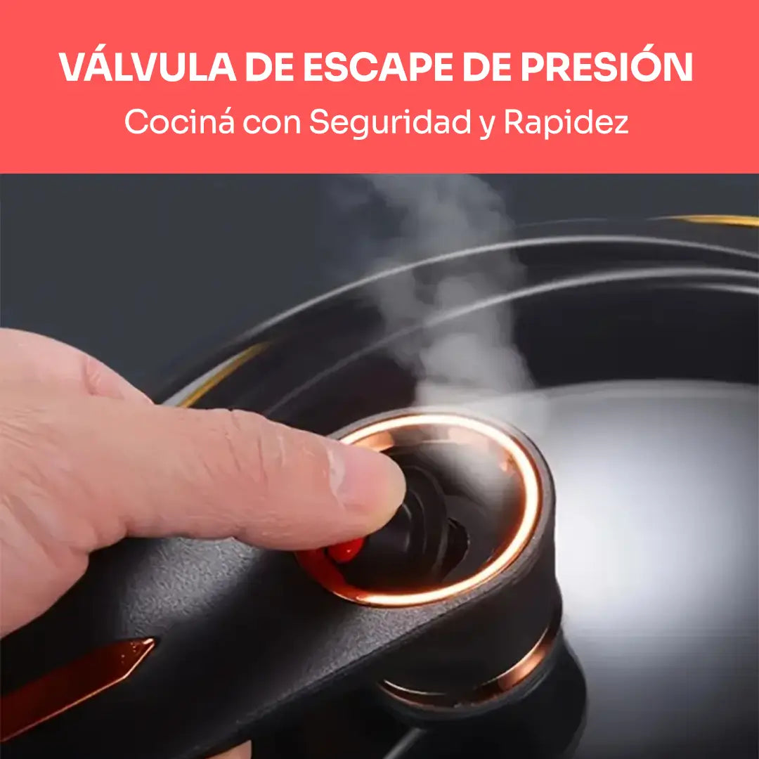 [LLEVATE 2 Y PAGÁ 1] Ollas de Acero Inoxidable Doble Antiexplosión 8 en 1 + Kit de Utensilios | ¡ÚLTIMAS UNIDADES!