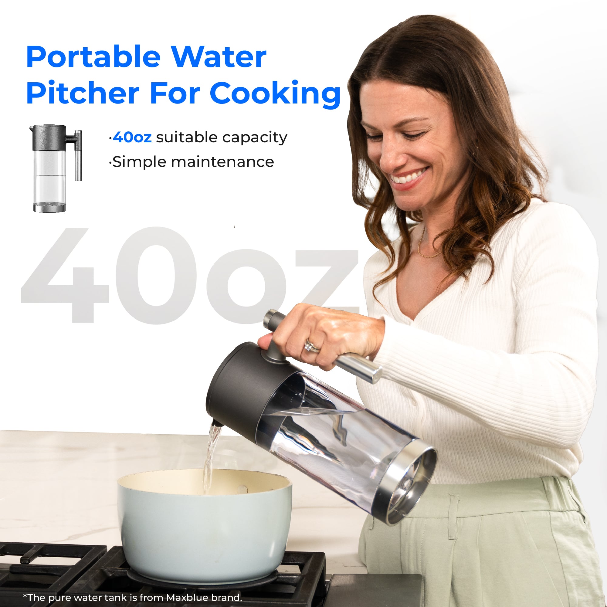 Waterdrop Reverse Osmosis Hot Cold Water Dispenser,  A2