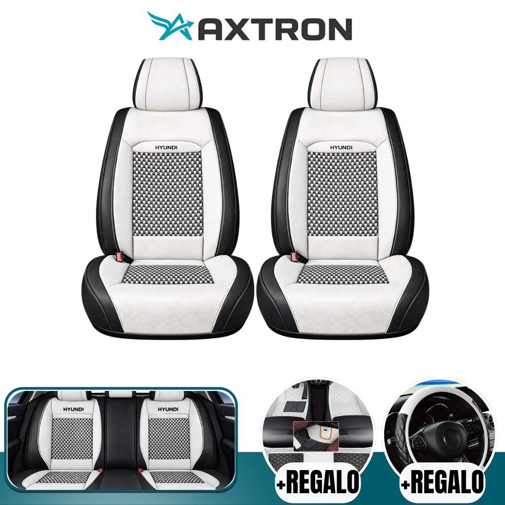Funda Universal para Auto OverDrive en Cuero Legítimo con AirBag + REGALOS: Alfombra de Cuero y Funda para Volante