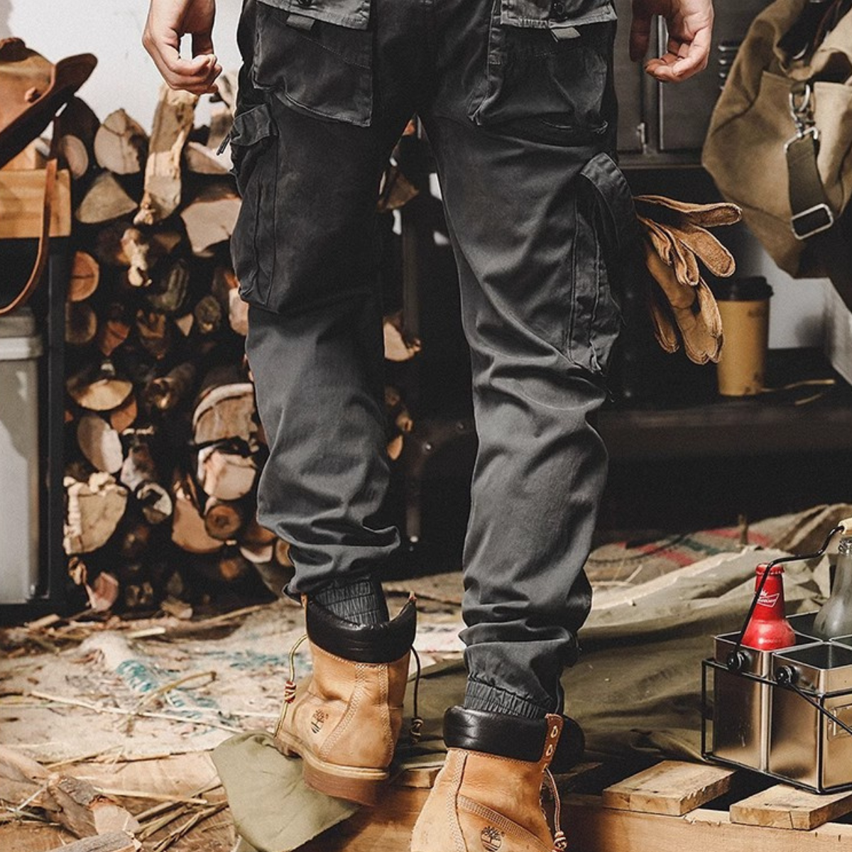 [Llevá 5, Pagá 3] Calza Masculino Force en Ripstop y Poliéster con Bolsillos Tácticos y Calce Ideal